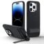 ESR for iPhone 14 Pro Case with Adjustable Stand, Military-Grade Drop Protection, 3 Stand Modes, TPU, Supports Wireless Charging, Boost Slim Patented Metal Kickstand Phone Back Cover, Black