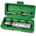Eastman EID-2500-02 1/2-Inch Drive Manual Impact Driver Set, 6-Piece Kit with CRV Steel Phillips & Slotted Power Bits, Carbon Steel Handle, & Blow Molded Case