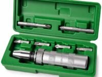 Eastman EID-2500-02 1/2-Inch Drive Manual Impact Driver Set, 6-Piece Kit with CRV Steel Phillips & Slotted Power Bits, Carbon Steel Handle, & Blow Molded Case