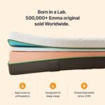 Emma Original| German Tech Orthopedic 8 inch | 15 Year Warranty| Europe's Most Awarded Mattress Tech| Halo Memory Foam(Queen, 78x60x8 Inches)
