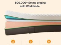 Emma Original| German Tech Orthopedic 8 inch | 15 Year Warranty| Europe's Most Awarded Mattress Tech| Halo Memory Foam(Queen, 78x60x8 Inches)