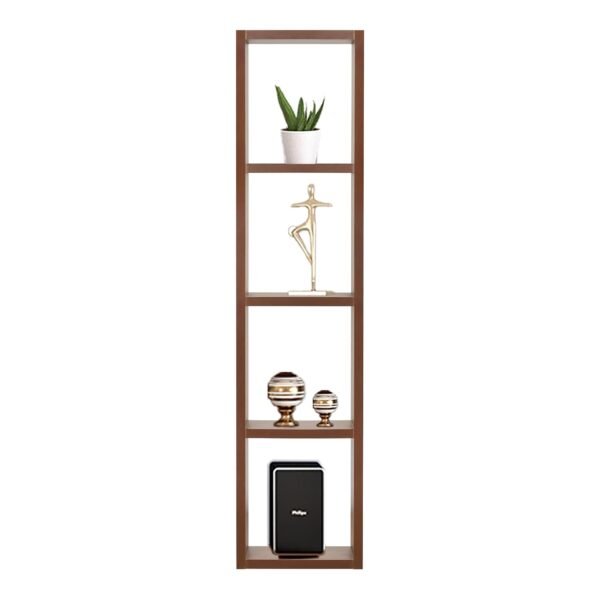 Engineered Wood Bookcase, Display Rack, Books Storage Organizer, Bookshelf for Home Furniture, Cabinet for Bedroom, Office, Living Room (Brown, 4 Shelves) (DIY)