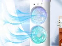 Exxelo USB Rechargeable Double-Ended Spray Fan | Mini Cooling Desk Fan with Water Mist for Home, Office & Travel | 15-Year Warranty | Ideal for Summer & Gifting