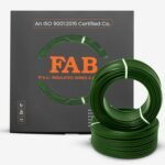 FAB P.V.C. INSULATED WIRES & CABLES | 0.75mm | 90m | FR PVC Insulated CCA Copper Wire | Single Core Multi-Strand House Wiring Cable | Gauge (10 No.) | Green