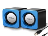 FRONTECH Premium 2.0 Channel USB Powered Speakers with 1.5W x 2 Output, AUX Input, and 1-Year Warranty (Blue)