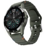 Fire-Boltt Talk Round Smart Watch 1.39″ TFT Display with Bluetooth Calling, Dual Button, Voice Assistance, SPO₂ & Heart Rate Monitor, 120+ Sports Modes, Smartwatch for Men & Women - Green