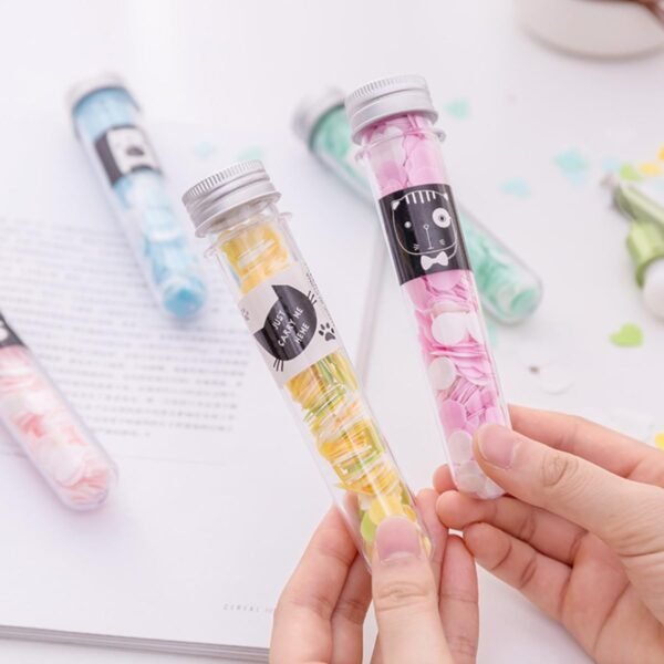 Flower Design Tube Shape Bottle Paper Soap Clean Soft Bath For Travel (Pack Of 2)(ASSORTED)