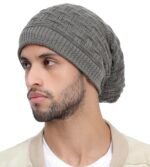 Freecultr Unisex Premium Beanie Cap for Men Women Skull Slouchy Winter Woolen Knitted Inside Fur Caps (Pack of 1)
