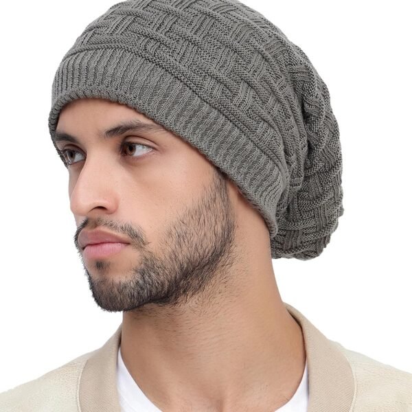 Freecultr Unisex Premium Beanie Cap for Men Women Skull Slouchy Winter Woolen Knitted Inside Fur Caps (Pack of 1)
