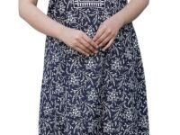 G4Girl Pure Cotton Embroidery Nighty for Women's | Night Gown | Nighty | Nightdress | Maxi | Sleepwear | Jaipuri Nighty | Nighties | Gown