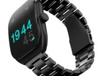 GOBOULT Trail Smart Watch 2.01'' 3D Curved HD Display, BT Calling, Working Crown, 190+Watchfaces, 500 Nits Brightness, AI Voice Assistant, SpO2 Monitoring, 120+ Sports (Metal Black)