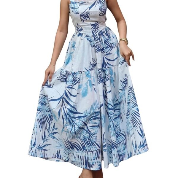 GRECIILOOKS Maxi Dress for Women | Long One Piece Outfit | Casual Western and Stylish Party Outfit | Trendy Summer Fashion for Womens