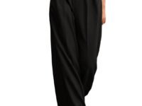 GRECIILOOKS Women High Rise High Waist Trousers Flared Korean Style Formal Pants|Elegant Workwear for Office, College & Events