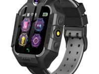 GameSir Kids Smartwatch for Boys & Girls, Men & Women, Sim Card Support, Location Tracker/GPS System, Music Player, Camera, Video,Notification, Alarm, Waterproof, Calling Smart Watch-Black