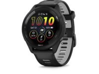 Garmin Forerunner 265 Music GPS Running Smartwatch,Amoled Touchscreen, Battery Upto 13 Days, HRV Status & Advanced Sleep Monitoring, SPO2,Morning Report, Track Running, Cross Training with Black Band
