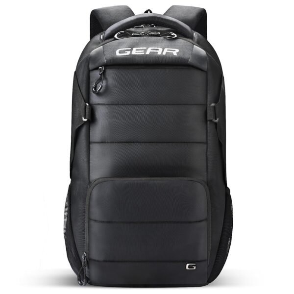 Gear Aspire 19”/30L Large Water Resistant Laptop Backpack | Casual Backpack | Daypack | Travel Backpack | College Bag For Men/Women (Black)