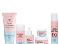 Glamveda Korean Rice & Ceramide 6 Step Skincare Kit for Women | Face Wash, Toner, Face Serum, Moisturiser, SPF 50 PA+++ Sunscreen & Under-Eye Cream | Hydrating, Barrier Repair & Glowing Skin Care Gift Set