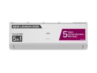 Godrej 1.5 Ton 3 Star| New Star Rated| Inverter Split AC | 5-in-1 Convertible Cooling | 5 Year Comprehensive Warranty| AI Powered| Heavy Duty Cooling at 52°C| (AC 1.5T EC HIC 18Q3TH WA)