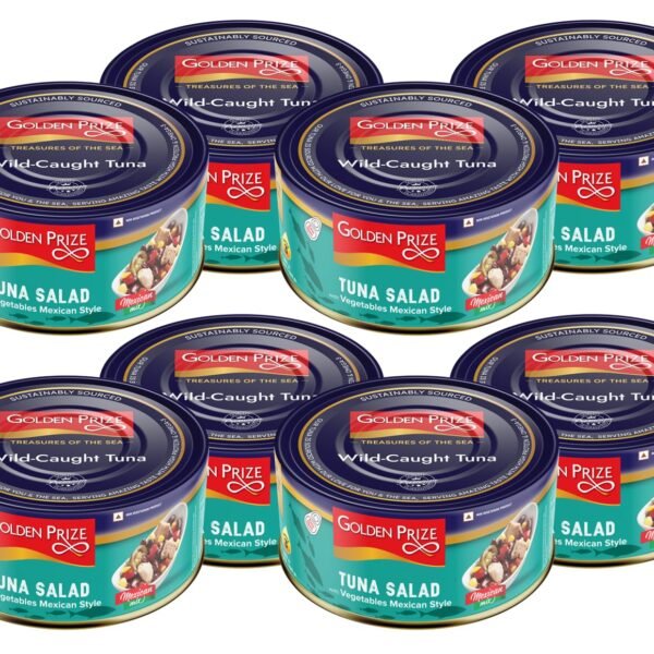 Golden Prize Tuna Salad with Vegetables Mexican Style, 185g(Pack of 8)