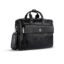 HAMMONDS FLYCATCHER Genuine Leather Office Bag for Men, 15.6" Professional Leather Laptop Bag for Men for Office, Travel, Daily Use, Adjustable Strap & Multi Compartments - 1 Year Warranty - Black