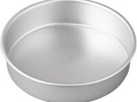 HAZEL 8 Inch Round Cake Mould | Aluminium Microwave Tray Oven OTG Baking Pan Cake Making Tools Non Stick Tin