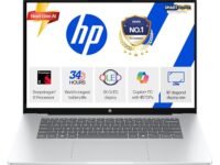 HP Omnibook 5 OLED (Previously Pavilion), Snapdragon X Processor 45 Tops (16GB LPDDR5x, 1TB SSD) 2K,16''/40.6cm, Win11, Office24, Silver, 1.59kg, fb0001QU, Multi-Day Battery AI Laptop