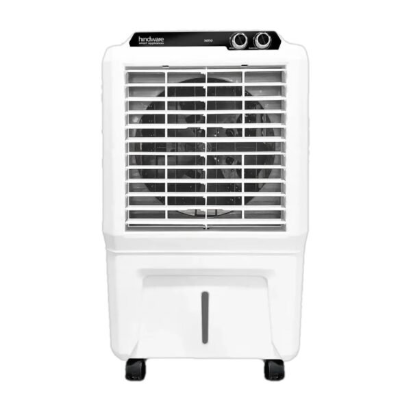 Hindware Smart Appliances Xeno 45L Personal Air cooler | Anti-Bacterial Protection and Inverter Compatible | 13 Inc. Fan Blade (White & Black)