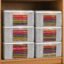 Homestrap Set of 6 Non-Woven Printed Saree Cover/Cloth Storage/Wardrobe Organizer For Clothes with Transparent Window (Grey)(Shark Tank Featured) 45cmx33cmx22cm