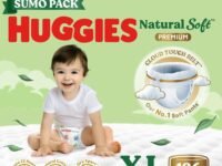 Huggies Natural Soft Premium Baby Diaper Pants, Our No.1 Soft Pants, Extra Large (XL) Size (12-17 Kgs), Sumo Pack of 126 diapers | Cloud Softness All over with India's 1st Cloud Touch BeltTM (42 Count, Pack of 3)