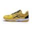 Hundred Unisex Adult Raze Badminton Shoes (Non Marking) | Lightweight & Durable | X-Cushion, Active Grip Sole, Toe Assist(Yellow/Dk Grey, 1 UK)