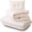 INDIAN DECOR. Japanese Technology Cotton Futon Set (White, Single Size, 36 X 72 inches)