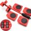 JD Fresh Heavy Duty Furniture Movers Slider with Lifter Lever/4 Wheel Sliders/Furniture Moving Wheels Kit/360° Rotational Pads Easy and Safe Moving for Fridge, Sofa, Wardrobes (150kg)