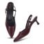 JM LOOKS Elegant Pointed Toe Slingback Kitten Heels Fashionable Sandals for Modern Women