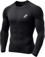 JUST CARE Polyester Unisex Compression Top Full Sleeve Slim Fit Tights Plain for Gym, Running, Cycling, Swimming, Cricket, Basketball, Yoga, Football, Tennis, Badminton