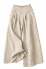 Jawdrobe Women’s Pure Cotton Flare Palazzo Pant | Wide Leg Trouser | Casual Office Wear | Relaxed Fit- Semi-Elastic High Waist