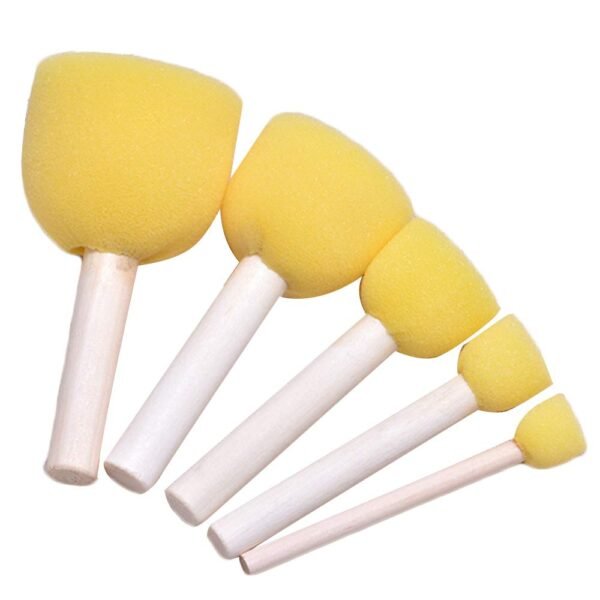 KABEER ART Yellow Sponge Dabber Set of 5 pc