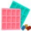 KARP 12 Cup Silicone Soap Molds Cupcake Baking Pan - Free Paper Muffin Cups - Non Stick, BPA Free, 100% Silicon & Dishwasher Safe Silicon Bakeware Tin(Assorted Color-Only 1 Qty)