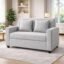 KENDALWOOD Furniture 2 Seater Fabric Sofa for Living Room & Home | Furniture for Office & Hotels | Fabric Color - Light Grey