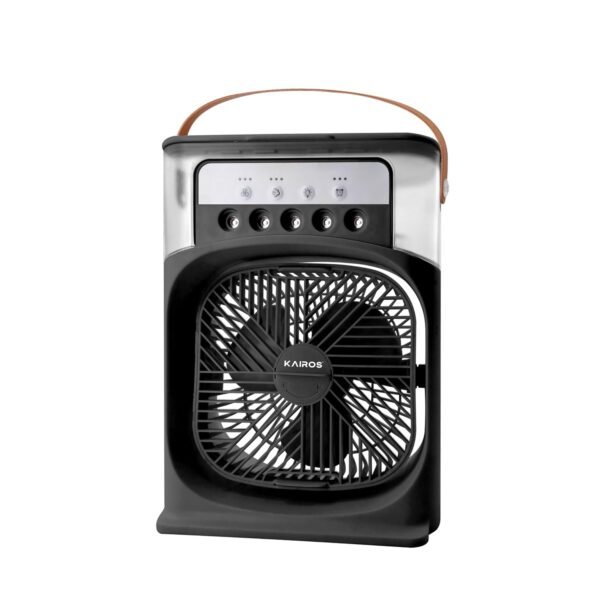 Kairos Chillbreeze 3-In-1 Mini Air Cooler|Portable Air Conditioner Fan, Personal Mini Small Evaporative Air Cooler Cool Mist|"Speed-3Wind Speeds Modes-3 Spray-1-3 (Black)
