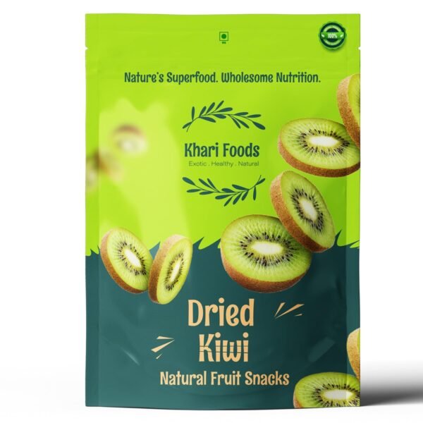 Khari Foods Premium Dried Kiwi 200g, Natural Fruit Snacks, High Fibre, Energy Booster, Naturally Dehydrated, Wholesome Nutrition
