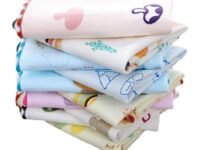 Khillayox Soft Cotton Handkerchief for kids, Women and girls | Cute Printed Baby Face Towel Hanky Rumal Wash cloth| Double Layer kids hankies for School use Set Of 6 and 12 (11”x11”) Multicolor