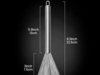 Kitchen Brush, Pan Scrubber, Wok Brush, Pot Scrubber, Dishes Scrub Brush,Steel Scrubbers for Cleaning Dishes, Steel Wool Scrubber with Handle, Steel Scrubber,Full Body Stainless Steel(ORIGINAL)