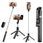 Kratos 2026, Premium K9 Selfie Stick Tripod with Light, 67 inch /170CM Tripod for Mobile Phone, Multi-Functional Bluetooth Long Selfie Stick for Travel, Vlogging, Compatible with All Mobile Phones