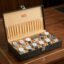 LEDO Men's and Women's Watch Box Organizer, Royal Black, 12 Slots