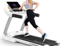 LET’S Play® LP-333 6HP Peak AC Motor Auto Incline Treadmill for Home Foldable Running Machine with BT Speaker, Anti-Slip Diamond Wave Belt, 140Kg User Weight, 14.8Km/Hr Max Speed [5 Year Warranty]