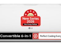 LG 1 Ton 5 Star, New star rated, Smart Inverter Split AC (Copper, AI Convertible 6-in-1 Cooling, Faster Cooling & Energy Saving, HD Filter with Anti-Virus Protection, Him Clean, AS-Q14YNZE, White)
