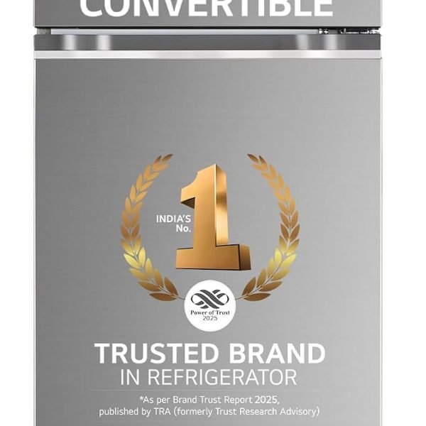 LG 272 L 3 Star Frost-Free Smart Inverter Compressor Double Door Refrigerator (GL-S312SPZX, Shiny Steel, Convertible & Multi Air Flow Cooling)