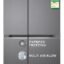 LG 655 L, 3 Star, Frost-Free Smart Inverter Double Door Side-By-Side Refrigerator (GL-B257HDSY, Dazzle Steel, Smart Diagnosis, Express Freeze | Multi Air-Flow)