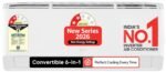 LG Essential Series, 0.8 Ton 2 Star, Smart Inverter Split AC (100% Copper Condenser, Convertible 6-in-1 Cooling, Faster Cooling & Energy Saving, HD Filter with AntiVirus Protection, AS-Q11KNVE, White)