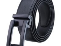 Labnoft Men's PU Leather Auto-lock Belt